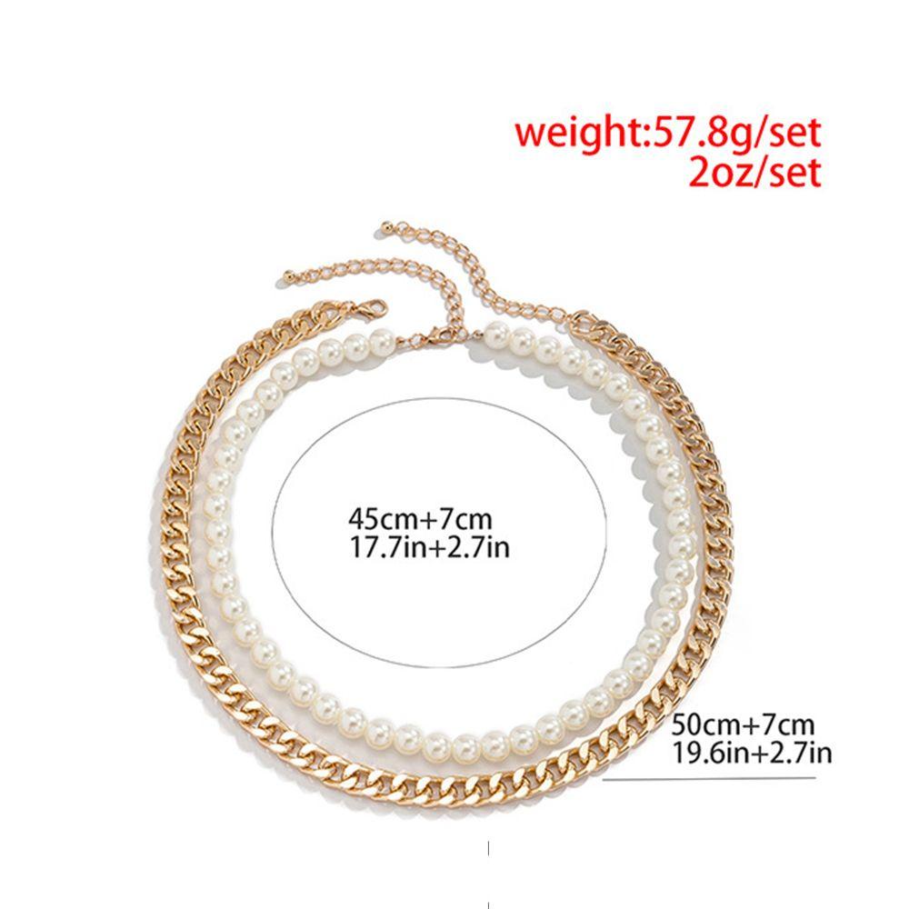 Vòng Cổ Choker Dây Xích Kép Bằng Nhôm Đơn Giản Cá Tính Cho Nam