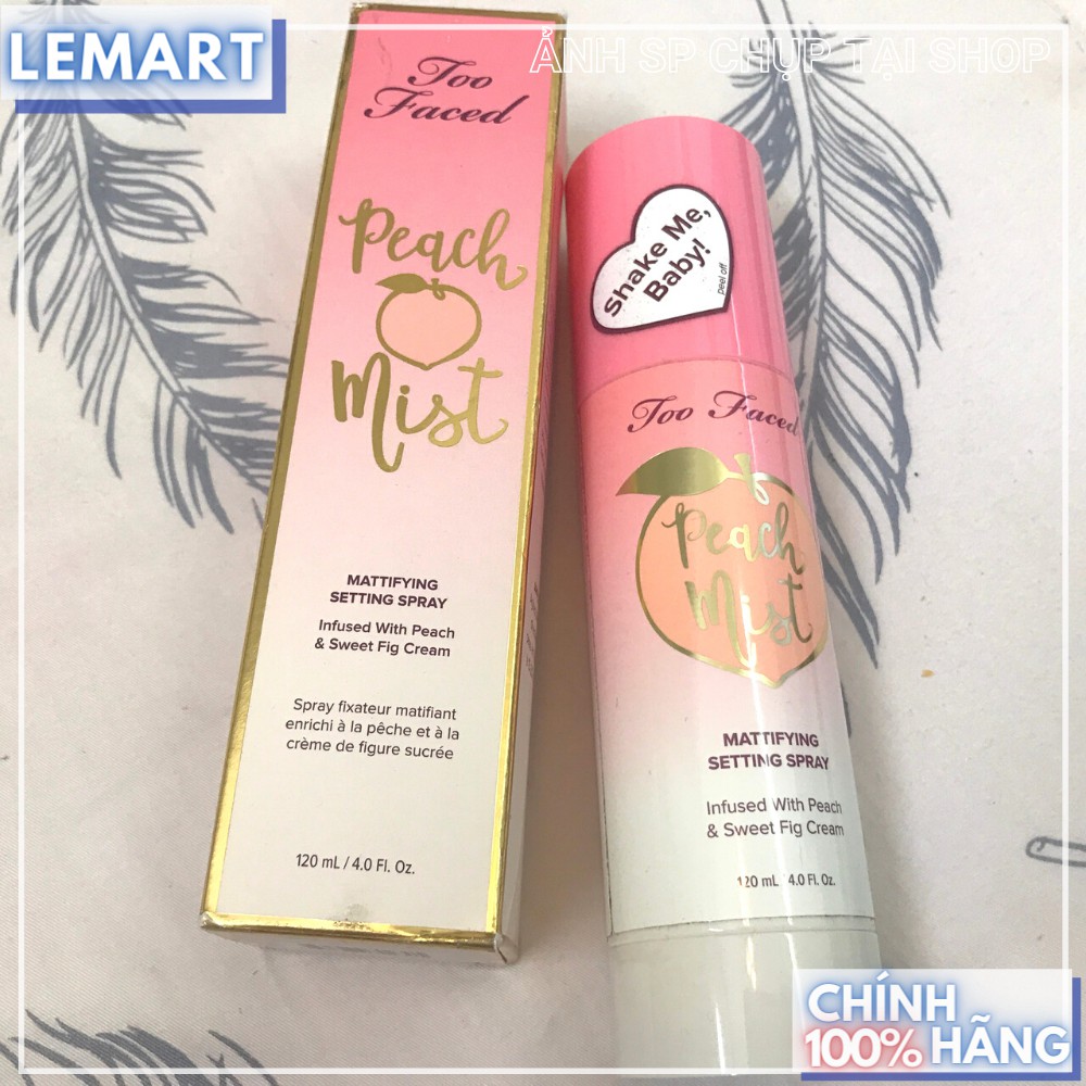 Xịt khoá nền make up Too Faced - Peach Mist 120ml [Chai lớn] - Hàng Chính Hãng | BigBuy360 - bigbuy360.vn