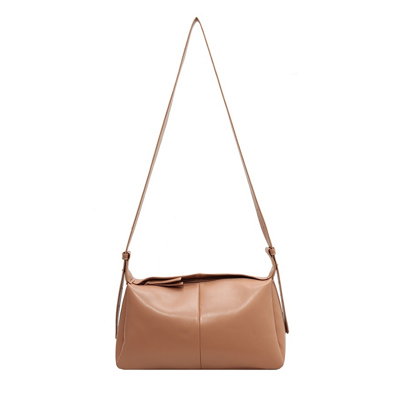 Túi đeo vai IELGY bằng da mềm sức chứa lớn màu trơn cho nữ