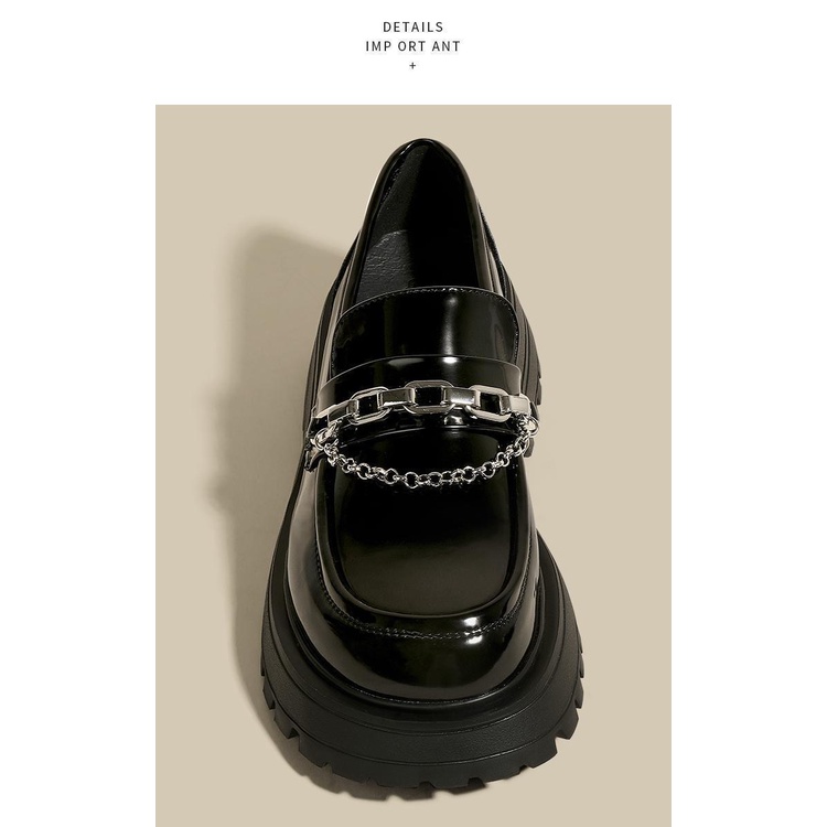 Giày Cao Gót Mũi Tròn Bằng Da Phong Cách Retro Nhật Bản Thời Trang Xuân Thu 2022 Dành Cho Nữ