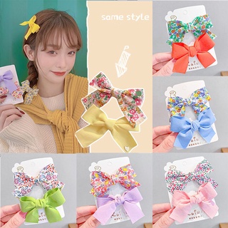 Kẹp Tóc Thắt Nơ Phong Cách Hàn Quốc Xinh Xắn