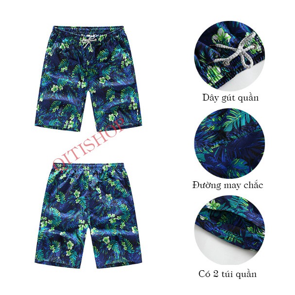 Quần Đi Biển Nam Nữ - Quần Short Nam Chất Dù Siêu Đẹp
