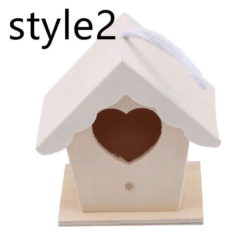 Nhà chim bằng gỗ treo ngoài trời trang trí sân vườn