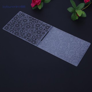 Joe✰ 1pc Jingling Bell Plastic Embossing Folder Template For Scrapbooking DIY