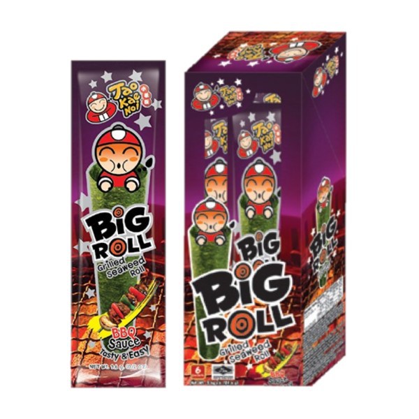 Snack Rong biển TaoKaeNoi BIG ROLL nhiều vị hộp 6 gói (3g)