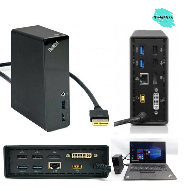 Thinkpad Onelink Pro Dock DU9033S1 - Mở rộng 2 màn hình cho Lenovo Thinkpad X1 Carbon, Thinkpad Yoga, Thinkpad S, E