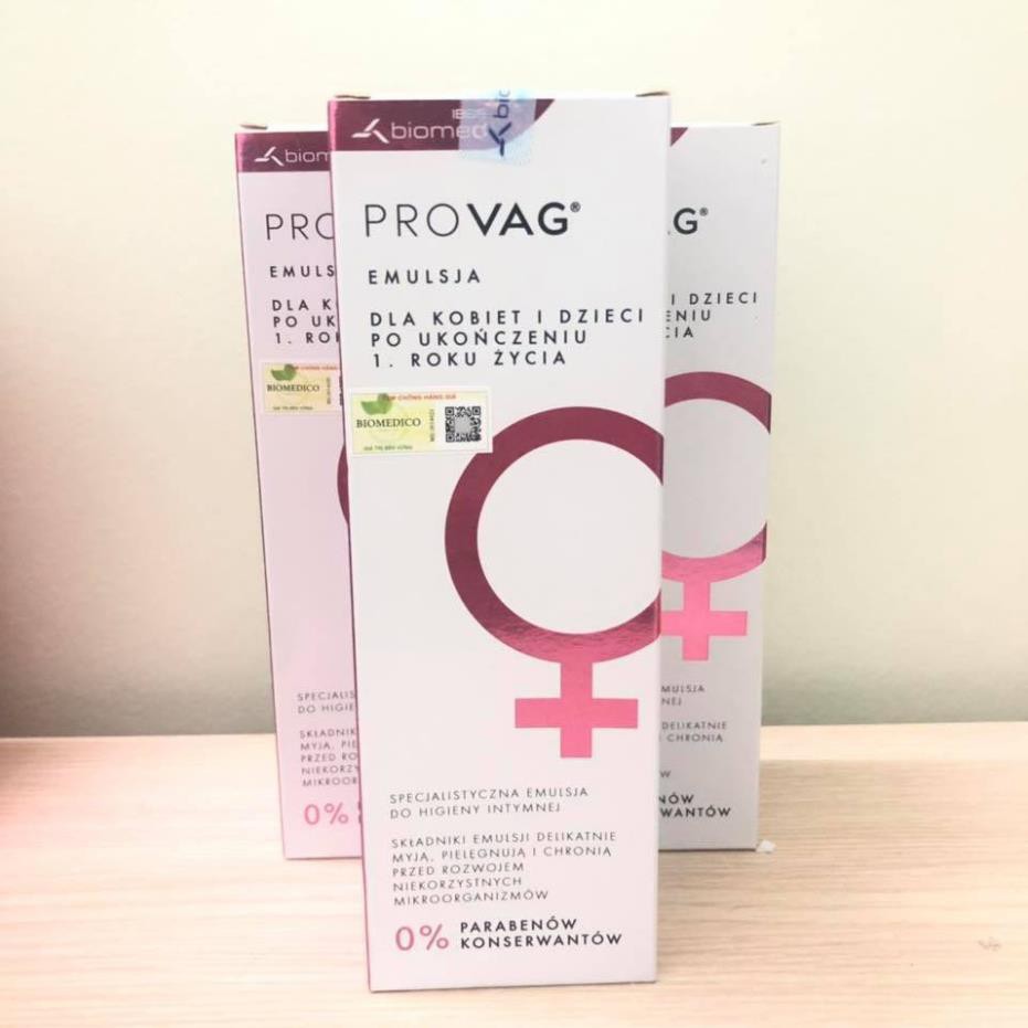 PROVAG DUNG DỊCH VỆ SINH CHỐNG VIÊM PHỤ KHOA EMULSION 150ML