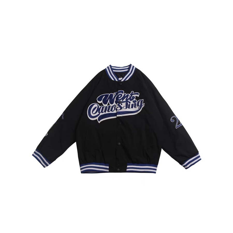 Áo khoác nam bomber nam nữ Went dáng varsity vải nỉ cotton 2 lớp phong cách ulzzang MB017