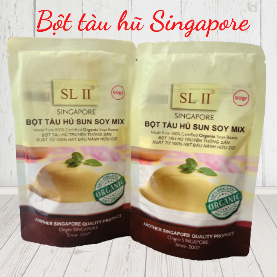 [Sỉ_Lẻ] Bột Tàu Hũ Singapore Sun Soy Mix 90gr