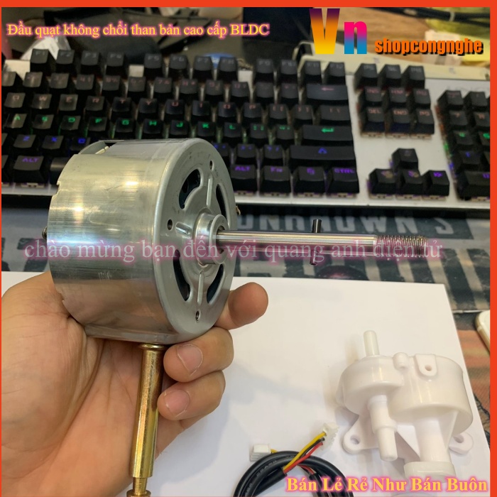 Đầu quạt không chổi than 12v-18v BLDC Bản Cao Cấp có diot SS34 chống ngược