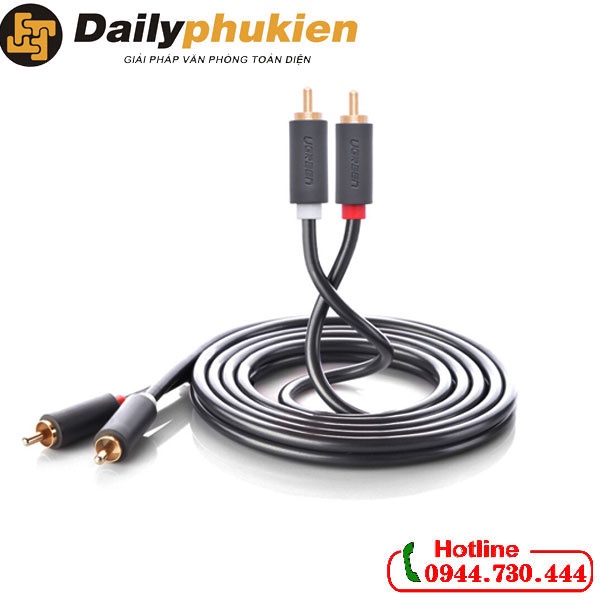 Cáp AV RCA 2 ra 2 dài 1m Ugreen 30747 dailyphukien
