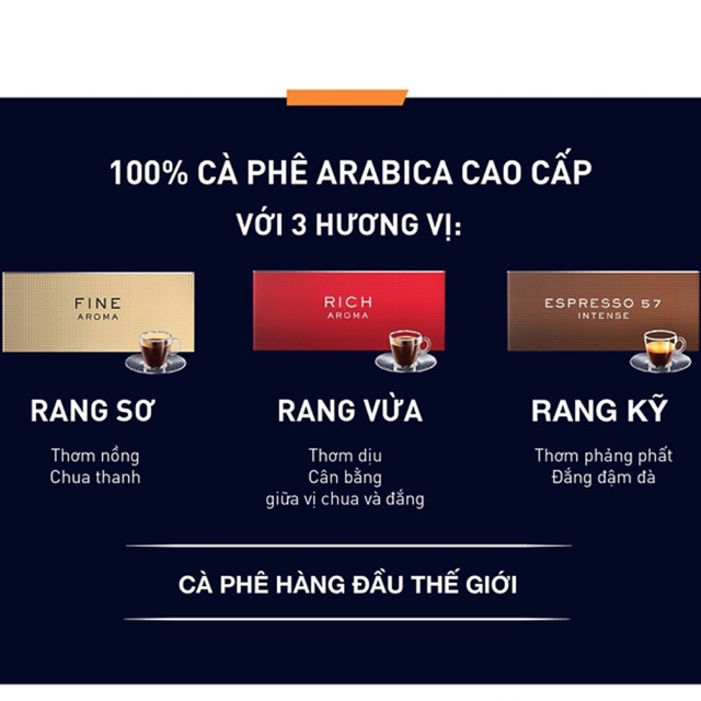 Cà phê hòa tan dạng thanh DAVIDOFF CAFÉ RICH AROMA - 100% hạt Arabica - thơm nhẹ, chua đắng cân bằng - 45g