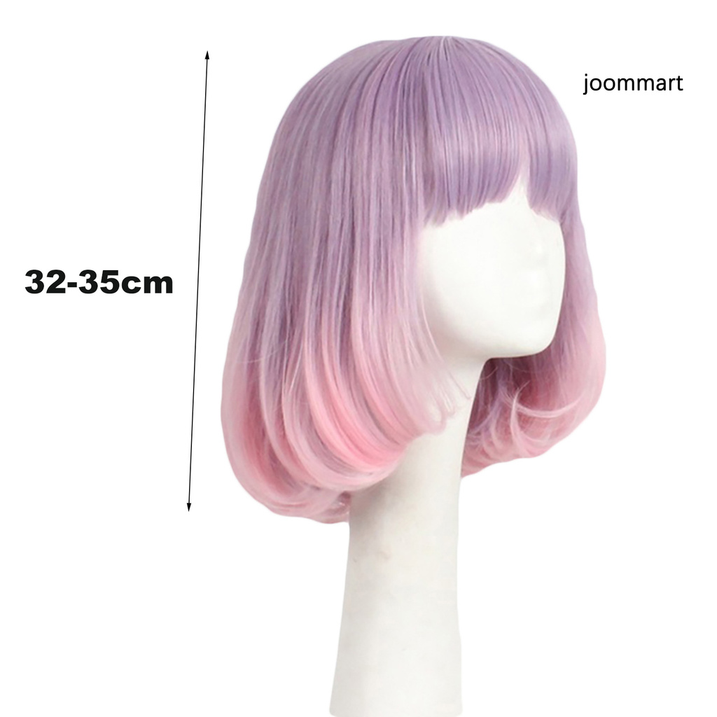 Tóc giả trái lê màu hồng chống nhiệt trang điểm cosplay