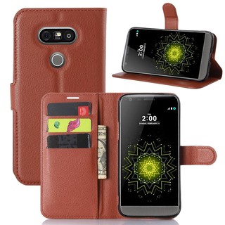 Bao da cho lg g5 dạng ví litchi