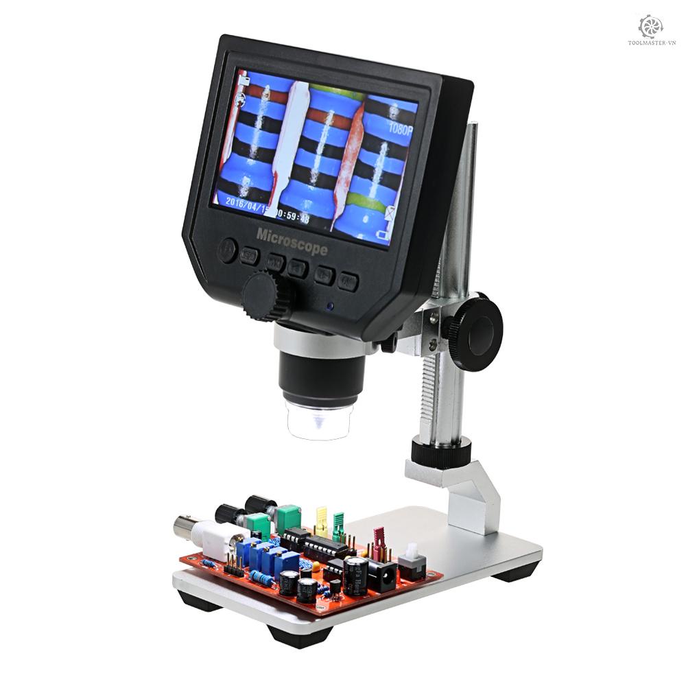 Kính Hiển Vi Điện Tử 600X 4.3-inch 3.6MP Có Giá Đỡ Bằng Kim Loại Cho Điện Thoại Di Động