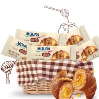 Bộ 5 Bánh sừng bò Misura nhân mật ong socola mơ anh đào