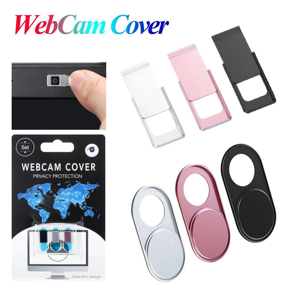 GOGOUP Set 1 / 3 Miếng Dán Webcam Cho Laptop / Máy Tính Bảng / Điện Thoại Bằng Kim Loại