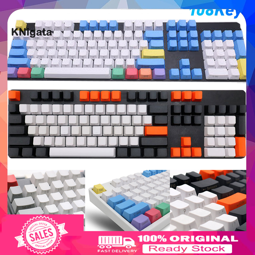 Set 108 Nút Bàn Phím Cơ Pbt Thay Thế Màu Sắc Độc Đáo