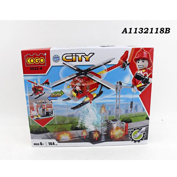 Lego city lắp ghép máy bay trực thăng