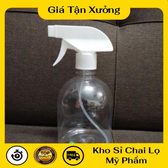 Chai Xịt Phun Sương ❤ TRÙM SỈ ❤ [500ml] Chai nhựa pet Vòi Xịt Kính 500ml Lùn rỗng , phụ kiện du lịch