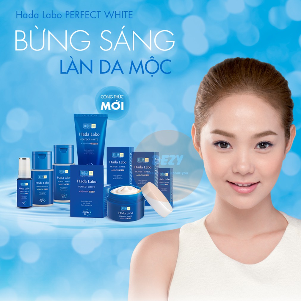 Bộ Chăm Sóc Da Mặt Hada Labo Dưỡng Trắng Da Combo Sữa Rửa Mặt Srm Lotion Kem Dưỡng Ẩm Hadalabo Chăm Sóc Da Skincare Dezy