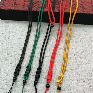 Phụ kiện dệt tay dây buộc hạt ngọc mã não đen dành cho nam và nữ nhiều màu có thể điều chỉnh chiều dài