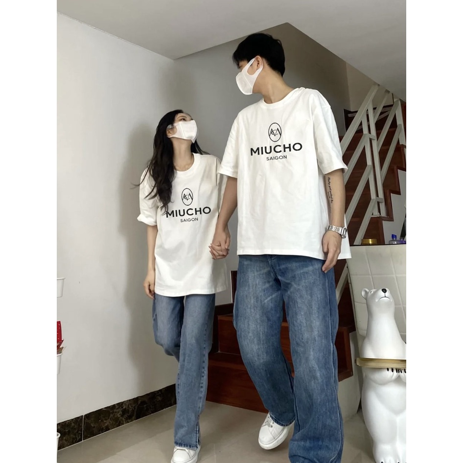 Áo thun nữ form rộng đẹp tay lỡ kiểu hàn quốc chất vải cotton mềm mịn AT244 Miucho in brand name