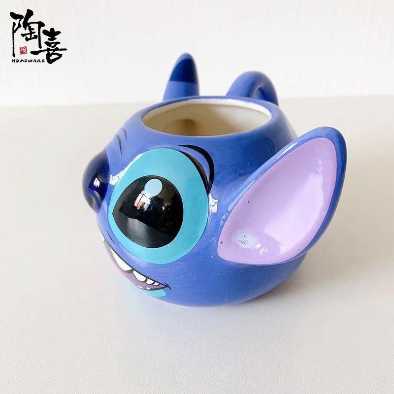 Cốc Uống Nước Bằng Sứ Hình Stitch disney Đáng Yêu