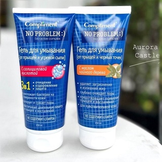 Sữa rửa mặt Compliment No Problem dạng gel giảm viêm, mụn