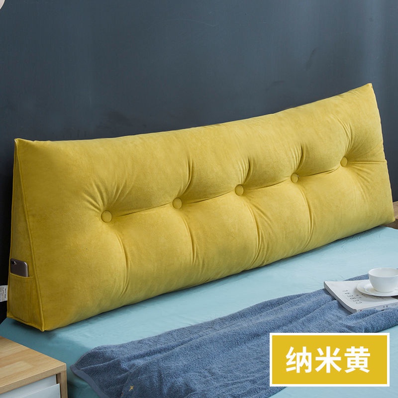 Gối tựa lưng hình tam giác cỡ lớn mềm mại có thể tháo rời và giặt sạch tiện lợi