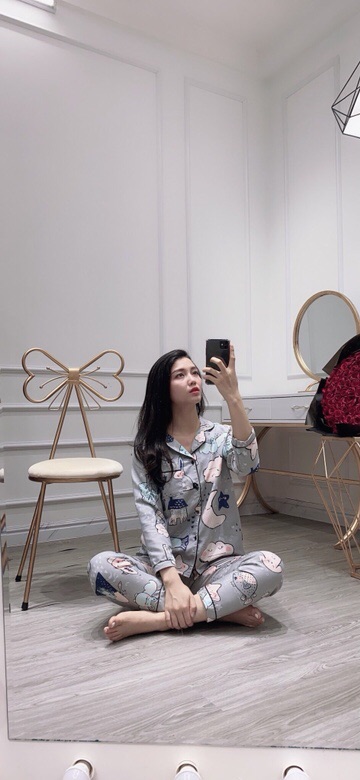Bộ ngủ pijama kate thái tay dài quần dài ❤️ ❤️ | BigBuy360 - bigbuy360.vn