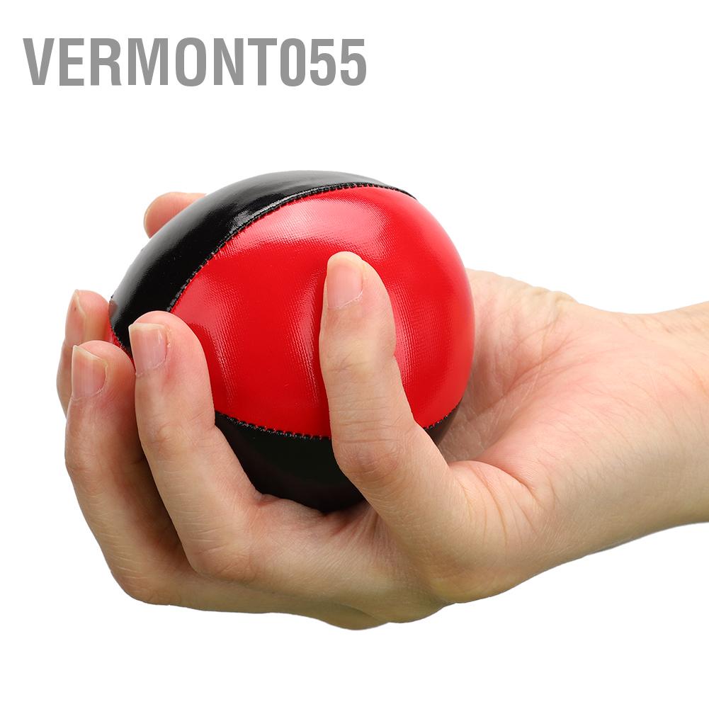 Có thể bán buôn Set 3 quả bóng tung hứng da PU đỏ đen hạt mịn EPS cao cấp vermont055 Hàng giao ngay