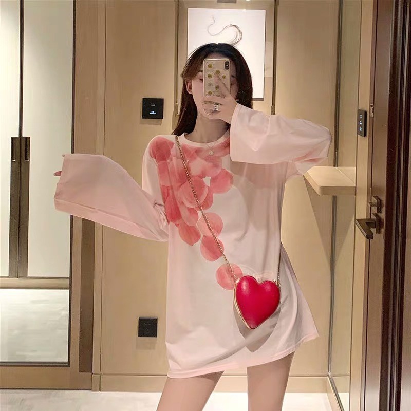 Áo Thun Tay Dài Dáng Rộng Mỏng Dáng Unisex Phong Cách Hàn Quốc Siêu Xinh ATDT01
