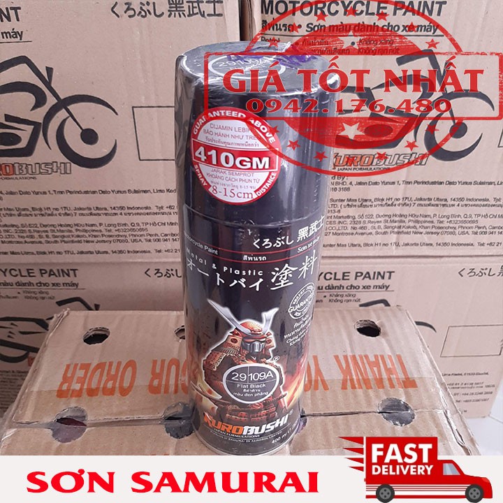 SƠN SAMURAI MÀU 109A - ĐEN NHÁM CỰC ĐẸP
