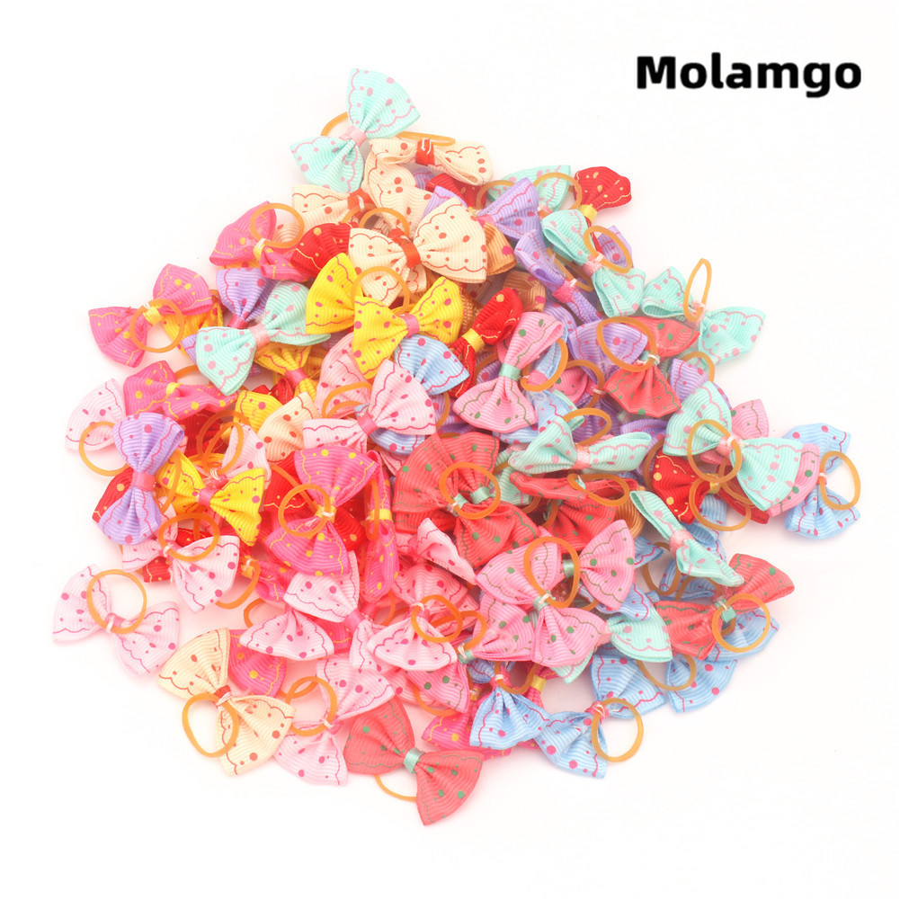 Băng Đô Cao Su Đính Nơ Xinh Xắn Dành Cho Cún Cưng