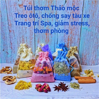 💥 túi thơm thảo mộc tự nhiên khử mùi chống say tàu xe