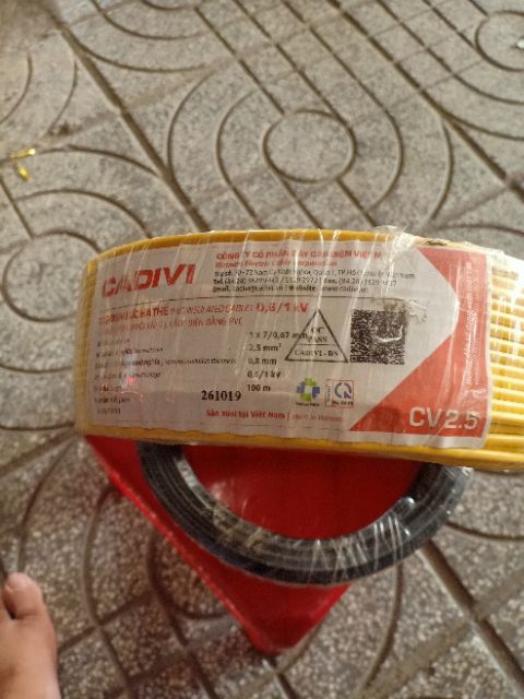 DÂY ĐIỆN CADIVI CV 1.5 VỚI 2.5