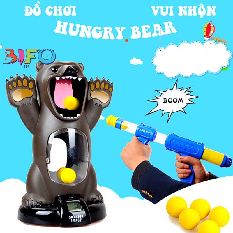 Đồ chơi bắn bóng bông mềm an toàn cho bé