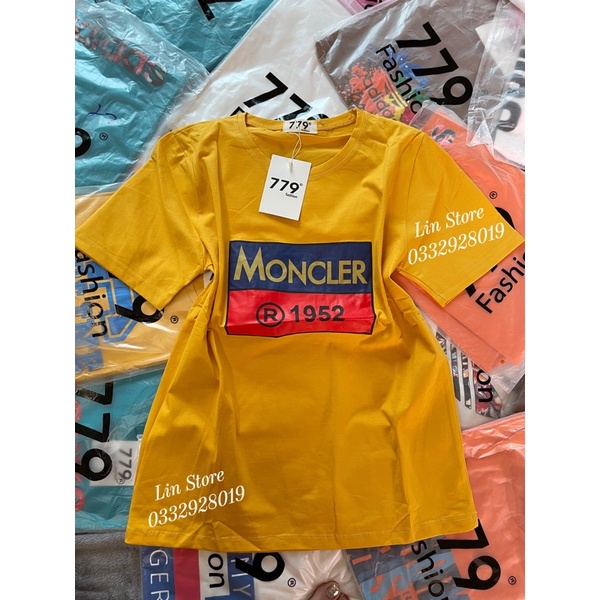 Áo phông chữ Moncler (ảnh thật)