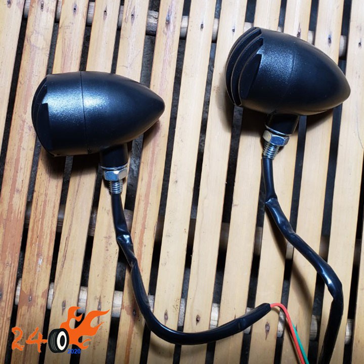 XI NHAN CHO XE MOTO SỌC NHỰA ĐEN ABS