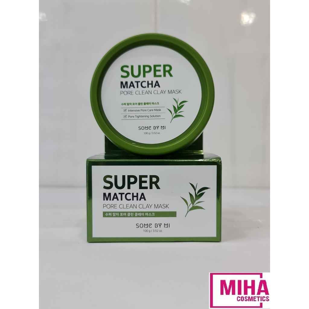 Mặt Nạ Đất Sét Some By Mi Super Matcha Pore Clean Clay Mask 100g Hàn Quốc