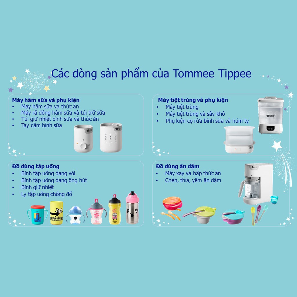 Thìa ăn dặm có báo nhiệt cho bé Tommee Tippee Heat Sensing từ 4 tháng (set 2 thìa) - Tím/Xanh dương