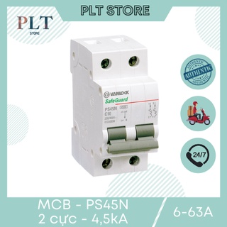 Cầu dao tự động , mcb , cb 2p dòng cắt 4,5ka sino ps45n