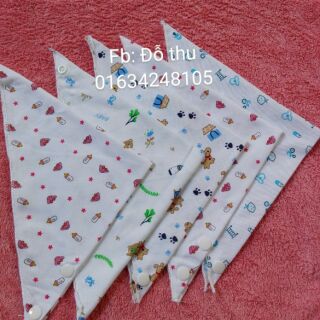 Set 10 Khăn yếm tam giác cotton, hàng carter