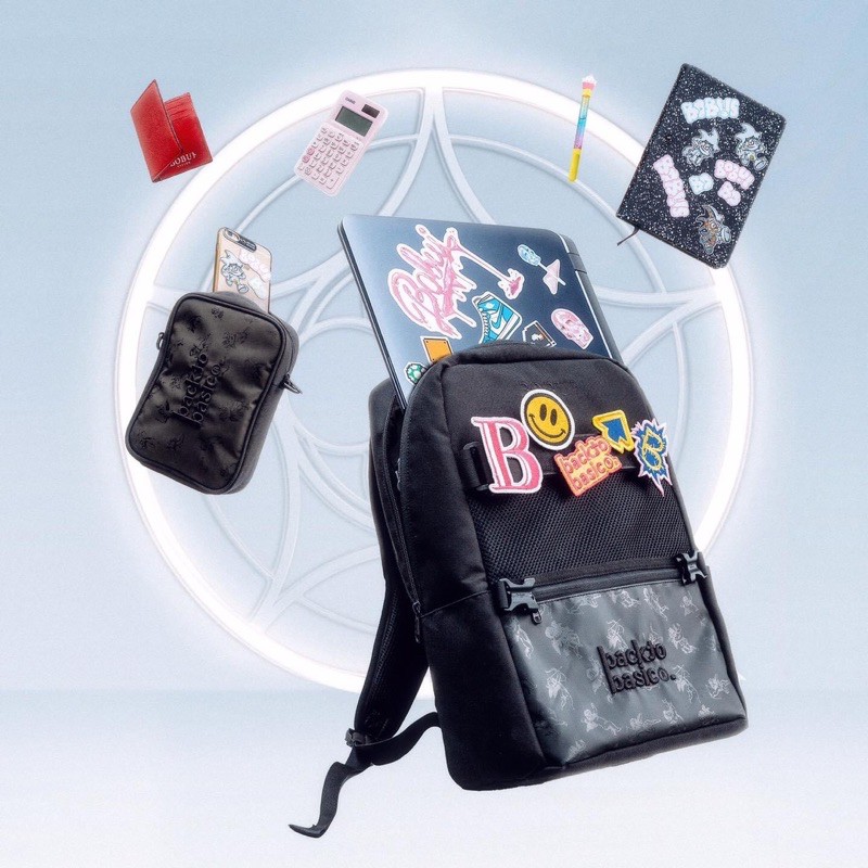 Balo BOBUI BXB - ANGELS MONOGRAM BACKPACK/ BLACK