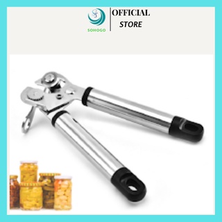 Dụng cụ khui hộp đa năng bằng Inox. Đồ khui lon sữa bò, khui đồ hộp, mở nắp lon sữa, lon đồ hộp