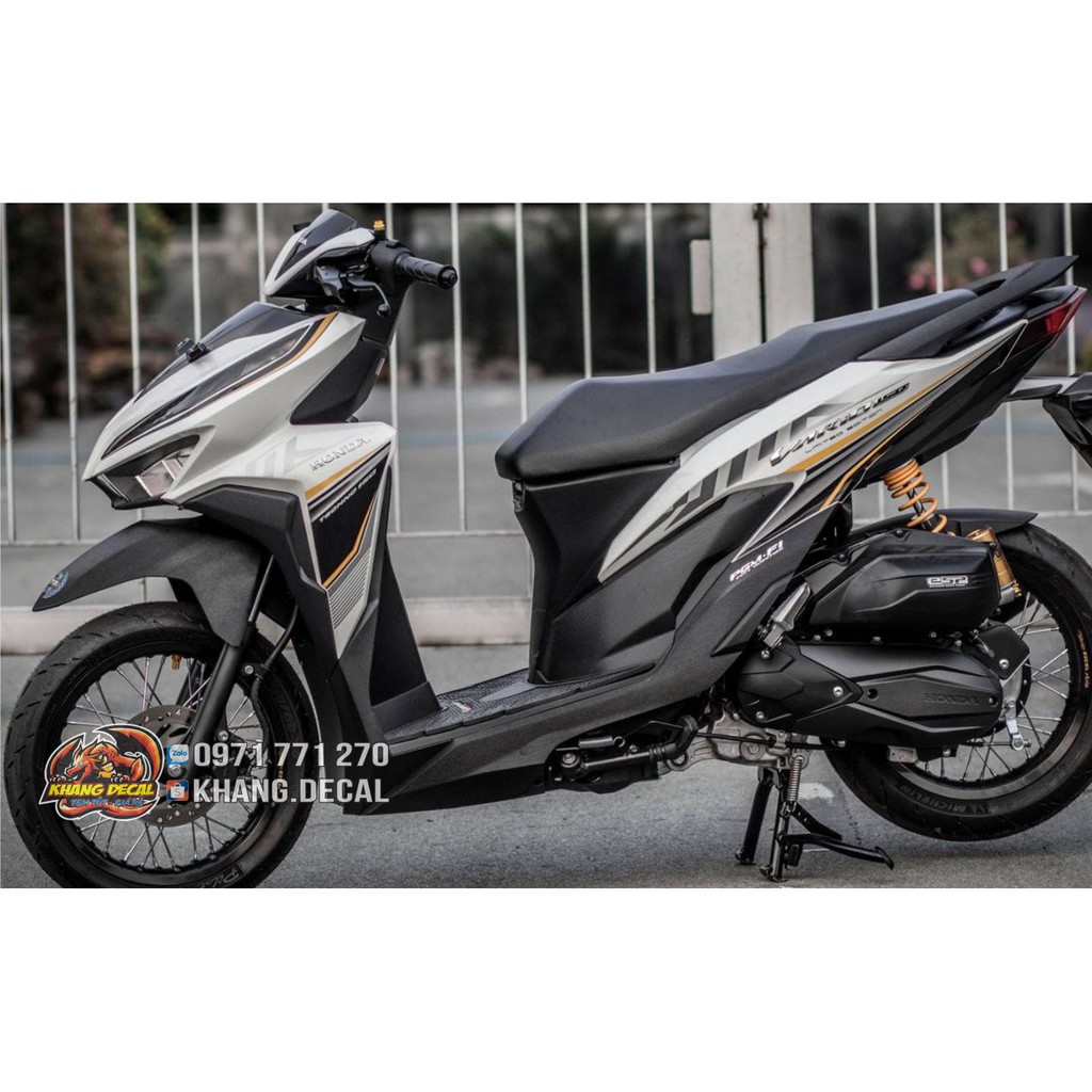 Tem rời Vario soc xám Xe Trắng / Đen