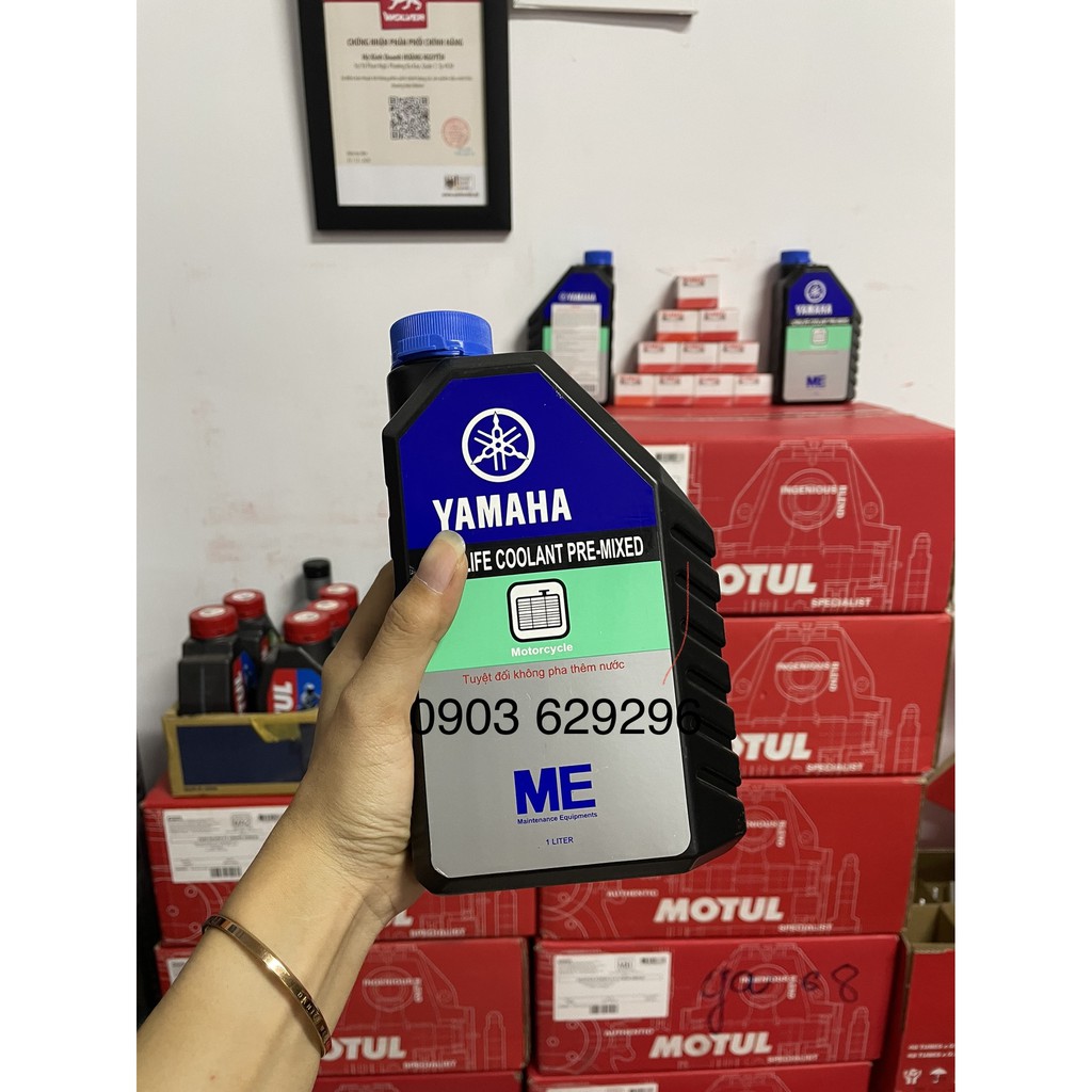 Nước làm mát xe máy Yamaha 1 lít Coolant YAMALUBE Premixed 40% High Performance Life Long Chính hãng