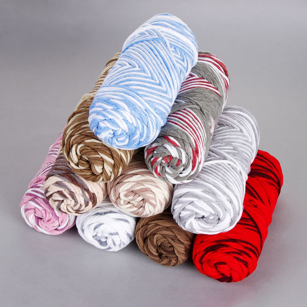 Cuộn Len Sợi To Đan Khăn Quàng Cổ Mềm 100g