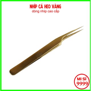 Nhíp tách cá heo vàng cao cấp không gỉ, dùng để tách mi, nối mi classic dành cho thợ nối mi chuyên nghiệp